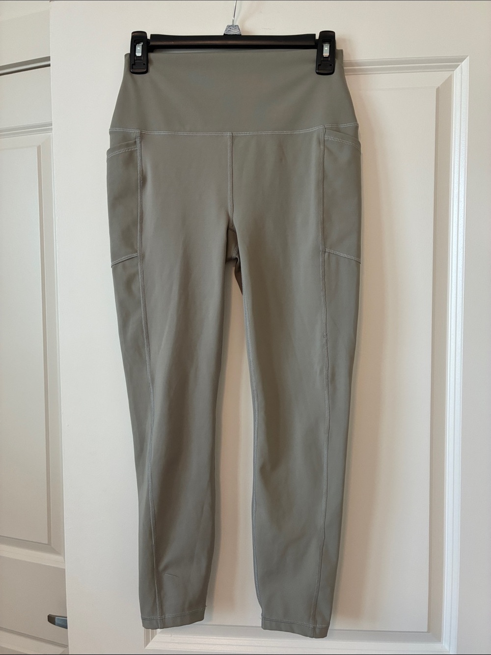 RBX High-Rise tan Active Leggings with Side Panels